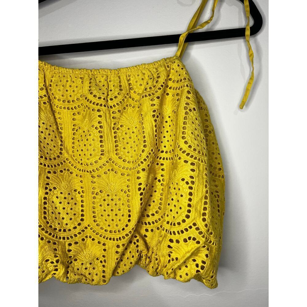 Greylin Collection Yellow Eyelet Top Sold at Anthropologie - Picture 3 of 7